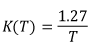 K Coefficient for Small T