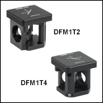 Kinematic Cube Base and Inserts for Mounting Right-Angle Mirrors