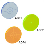 UV/VIS/NIR Alignment Disks: Assorted Colors, Fluorescing Cast Acrylic