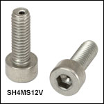 Vented, Vacuum-Compatible M4 x 0.7 Cap Screws