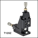 XZ Two-Axis Miniature Translation Stage, 1/2in Travel