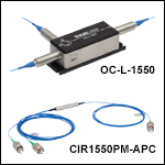 PM Optical Circulators, 1550 nm