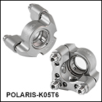 Ø1/2in Polaris<sup>®</sup> SM05-Threaded Kinematic Mirror Mount, 3 Adjusters