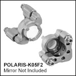 Ø1/2in Polaris<sup>®</sup> Low-Distortion Kinematic Mounts, 2 Adjusters