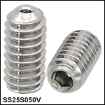 Vented, Vacuum-Compatible 1/4in-20 Setscrews