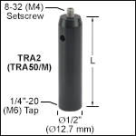 <span style=inwhite-space: normal;in data-mce-style=inwhite-space: normal;in>Ø1/2in (Ø12.7 mm) Non-Magnetic, Low-Reflectivity Aluminum Posts</span>