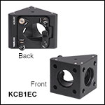 30 mm Cage Right-Angle Kinematic Elliptical Mirror Mount with Smooth Cage Rod Bores