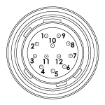 12 Pin Hirose Male Connector