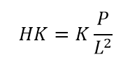 Knoop Hardness Equation