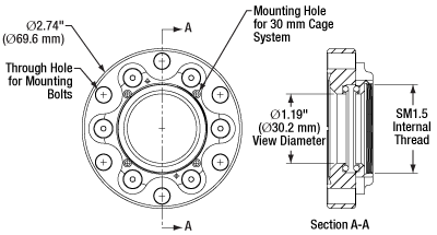 Flange Mechanical Drawing