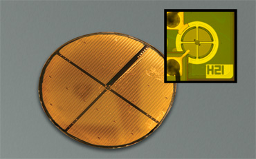 Figure2: MEMS-VCSEL Wafer Photo