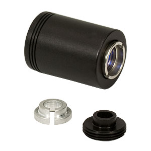 LT230260P-B - Focusing Tube with Optic Pair for Ø5.6 and Ø9 mm Laser Diodes, f = 4.51 mm, Laser Side NA = 0.55, AR Coated: 600 - 1050 nm