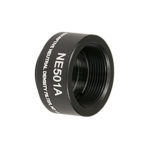 NE501A - Ø1/2in Absorptive ND Filter, SM05-Threaded Mount, Optical Density: 0.1