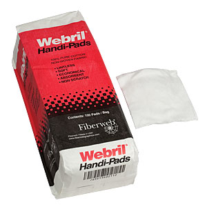 CP-100 - Handi-Pads 4in x 8in (4in x 4in Folded), 100 Wipes per Package