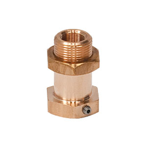 N80L7P - Locking Phosphor-Bronze Bushing with Nut, 1/4in-80, L=0.63in