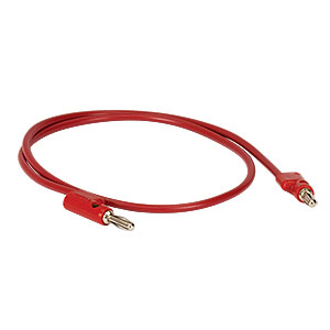 T13242 - Stacking Banana Patch Cord; 24in (0.62 m) Long Red