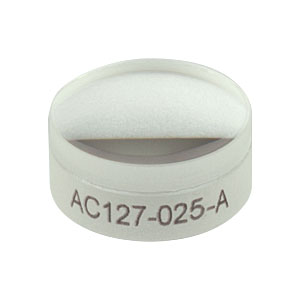 AC127-025-A - f = 25 mm, Ø1/2in Achromatic Doublet, ARC: 400 - 700 nm