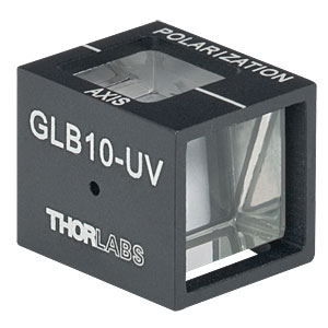 GLB10-UV - Glan-Laser alpha-BBO Polarizer, 10.0 mm CA, UV Coating (220 - 370 nm)