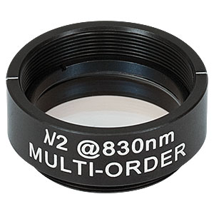 WPMH10M-830 - Ø1in Multi-Order Half-Wave Plate, SM1-Threaded Mount, 830 nm