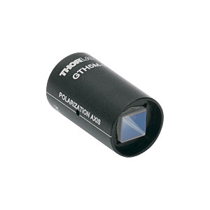 GTH5M-B - Mounted Glan-Thompson Calcite Polarizer, 5 mm x 5 mm Clear Aperture, 650 - 1050 nm AR Coating