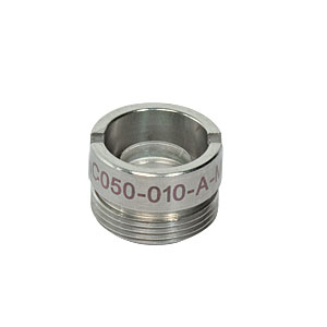 AC050-010-A-ML - f=10 mm, Ø5 mm Achromatic Doublet, M9x0.5 Threaded Mount, ARC: 400-700 nm