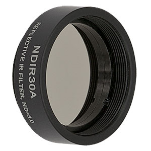 NDIR30A - Ø25 mm, SM1-Threaded Mount, IR Reflective Neutral Density Filter, OD: 3.0