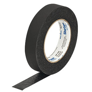 T743-1.0 - High-Performance Black Masking Tape, 1in x 180' (25 mm x 55 m) Roll