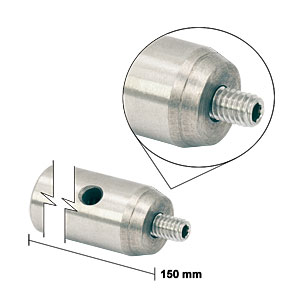 TR150/M-JP - Ø12 mm Optical Post, SS, M4 Setscrew, M6 Tap, L = 150 mm