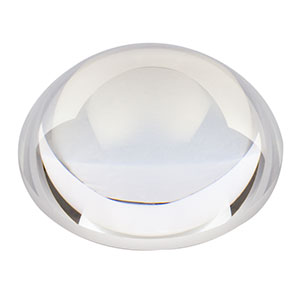 LA4464-UV - f = 60.0 mm, Ø2in UV Fused Silica Plano-Convex Lens, AR Coating: 245-400 nm 