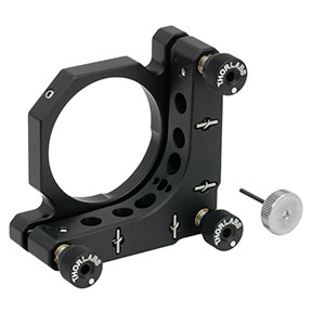KS2D - Ø2in Kinematic Mirror Mount, 2 Differential Adjusters, 1 1/4in-80 Adjuster