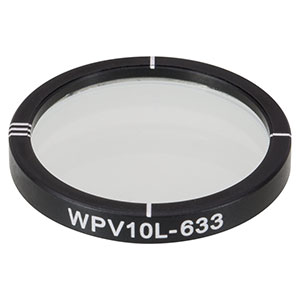 WPV10L-633 - Ø1in m = 1 Zero-Order Vortex Half-Wave Plate, 633 nm