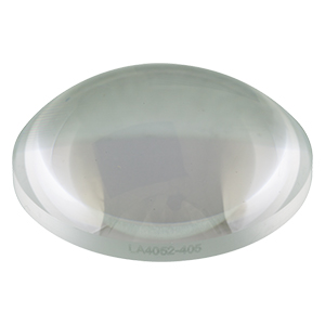 LA4052-405 - f = 35 mm, Ø1in UVFS Plano-Convex Lens, 405 nm V-Coat