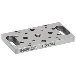 PD3T/M - Adapter Plate for 50 mm Piezo Inertia Stage, 5 mm Thick, Metric