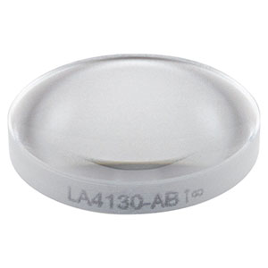 LA4130-AB - f = 40 mm, Ø1/2in UVFS Plano-Convex Lens, ARC: 400 - 1100 nm