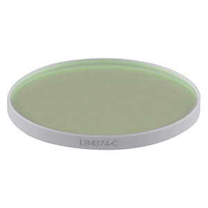 LB4374-C - f = 1000 mm, Ø1in UV Fused Silica Bi-Convex Lens, AR Coating: 1050 - 1700 nm