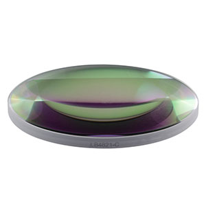 LB4821-C - f = 100 mm, Ø2in UV Fused Silica Bi-Convex Lens, AR Coating: 1050 - 1700 nm