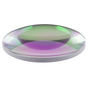 LB4592-C - f = 60 mm, Ø2in UV Fused Silica Bi-Convex Lens, AR Coating: 1050 - 1700 nm