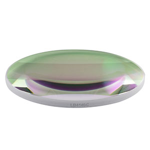 LB4140-C - f = 150 mm, Ø2in UV Fused Silica Bi-Convex Lens, AR Coating: 1050 - 1700 nm