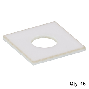 PKGEP5H5 - 7.00 mm x 7.00 mm x 0.50 mm Flat End Plate with Ø3.00 mm Hole, Pack of 16