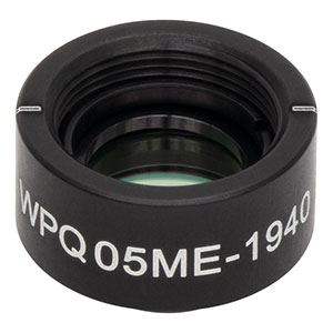 WPQ05ME-1940 - Ø1/2in Mounted Polymer Zero-Order Quarter-Wave Plate, SM05-Threaded Mount, 1940 nm