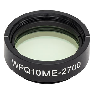 WPQ10ME-2700 - Ø1in Mounted Polymer Zero-Order Quarter-Wave Plate, SM1-Threaded Mount, 2700 nm