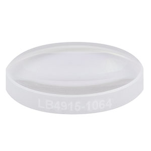 LB4915-1064 - f = 50 mm, Ø1/2in UV Fused Silica Bi-Convex Lens, 1064 nm V-Coat