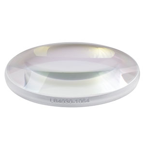 LB4030-1064 - f = 40 mm, Ø1in UV Fused Silica Bi-Convex Lens, 1064 nm V-Coat