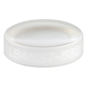 LB4537-532 - f = 15 mm, Ø6 mm UV Fused Silica Bi-Convex Lens, 532 nm V-Coat