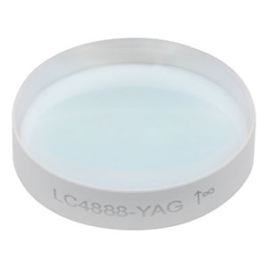 LC4888-YAG - f = -100 mm, Ø1in UV Fused Silica Plano-Concave Lens, 532 / 1064 nm V-Coating