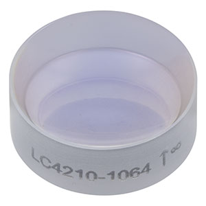 LC4210-1064 - f = -25 mm, Ø1/2in UV Fused Silica Plano-Concave Lens, 1064 nm V-Coating