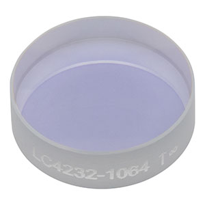 LC4232-1064 - f = -100 mm, Ø1/2in UV Fused Silica Plano-Concave Lens, 1064 nm V-Coating