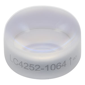 LC4252-1064 - f = -30 mm, Ø1in UV Fused Silica Plano-Concave Lens, 1064 nm V-Coating