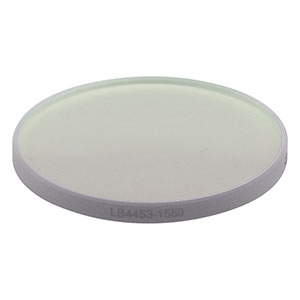 LB4453-1550 - f = 500 mm, Ø1in UV Fused Silica Bi-Convex Lens, 1550 nm V-Coating