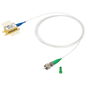 SLD1450P - 25 mW SLD, CWL = 1450 nm, 54 nm 3 dB BW, Butterfly Pkg., PM Fiber, FC/APC